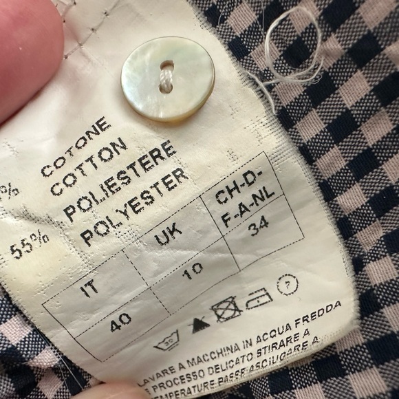 Checkered Ruffle Blouse - Picture 3 of 4